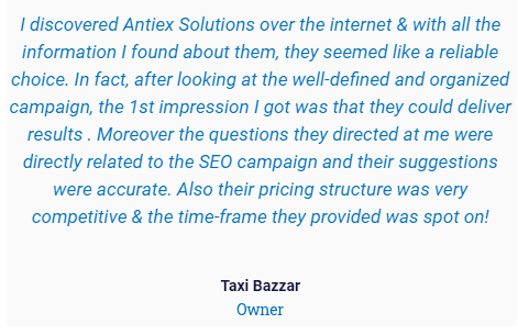 Digital Marketing Services in Ludhiana - Antiex Solutions Client Review