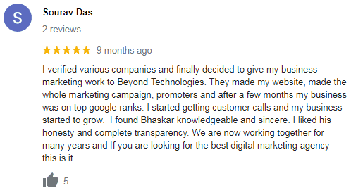 Digital Marketing Companies in India - Beyond Client Review