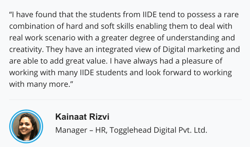 Digital Marketing Team - Placement Partner Reviews