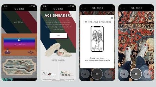 Digital Marketing Trends in India - Screenshot of Gucci App
