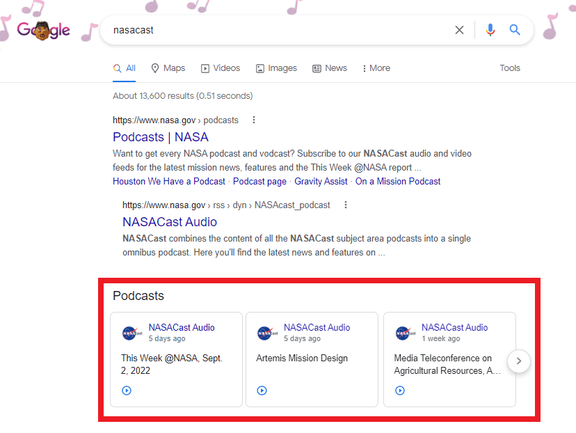 Digital Marketing Trends in Kathmandu - Podcasts on Google SERP