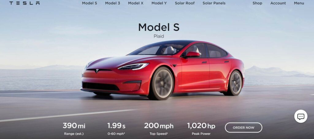 digital transformation in the automotive industry - tesla model features