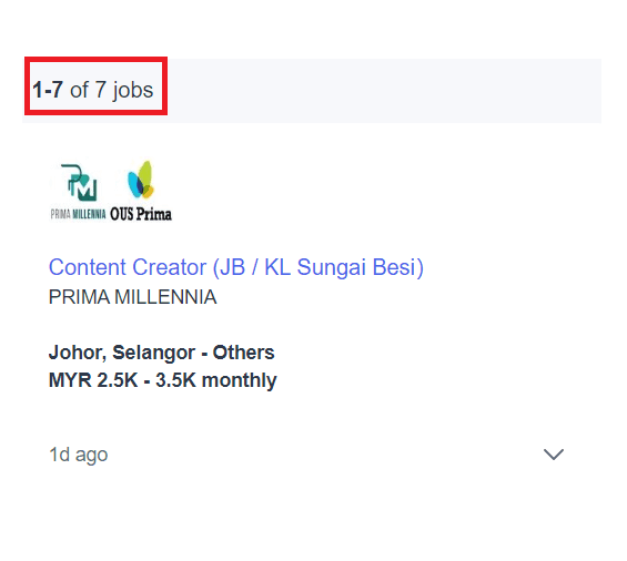 Digital marketing courses in Batu Pahat - Job Statistics