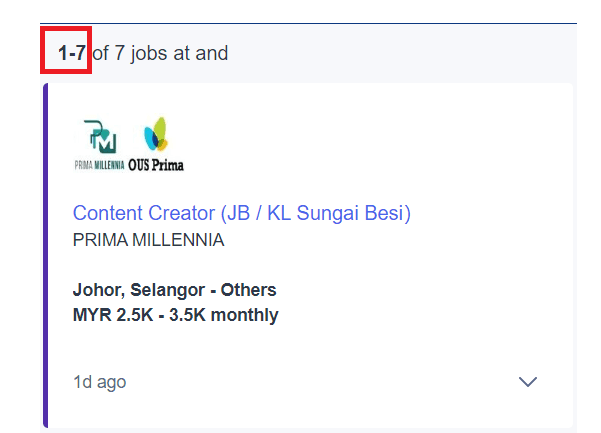 Digital marketing courses in Kluang- Job Statistics