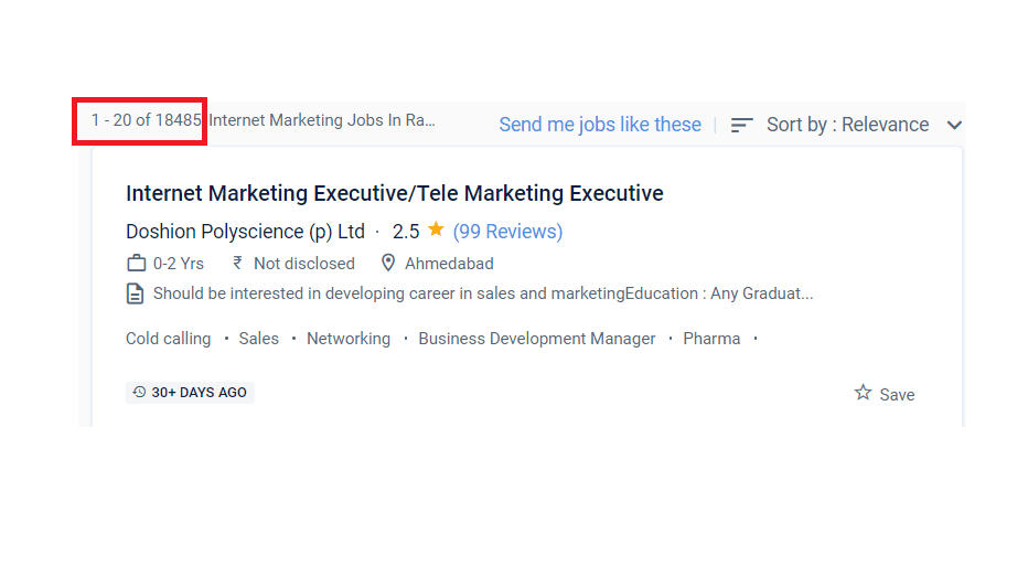 Digital marketing courses in Ramagundam - Job Statistics