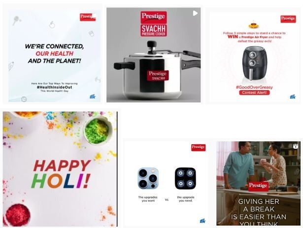 Marketing Strategy of TTK Prestige - Social Media - Instagram Posts