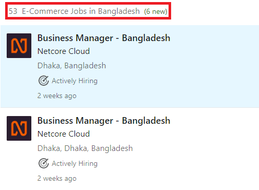 Ecommerce Courses in Khulna - Job Statistics