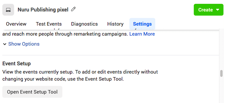 facebook pixel code - event tool