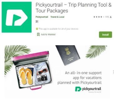 Marketing Strategy of Pickyourtrail - Mobile App