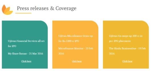 marketing strategy of Ujjivan Financial Services + UFSB Press release 