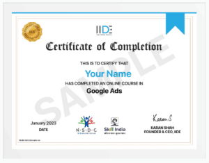 Google Ads Course in Dubai - IIDE Certification