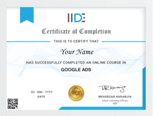 Google Ads Courses in Dadar - IIDE Certification