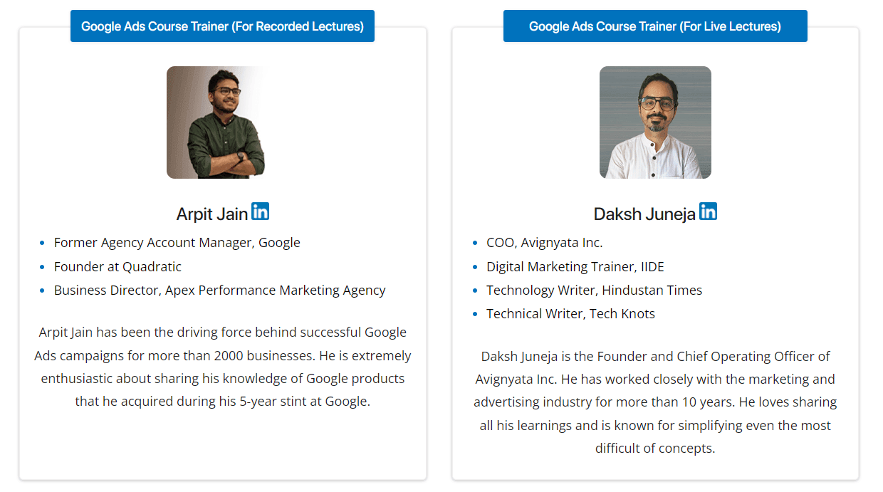 Google Ads Courses in Gurgaon - IIDE Faculty