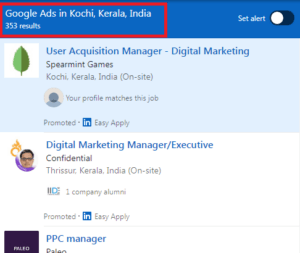Google Ads Courses in Kochi - Job Statistics