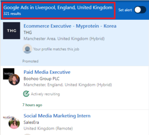 Google Ads Courses in Liverpool - Job Statistics