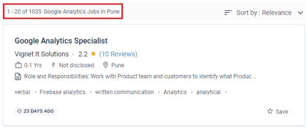 Google Analytics Courses in Pune - Job Opportunities