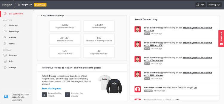 hotjar- lead generation techniques