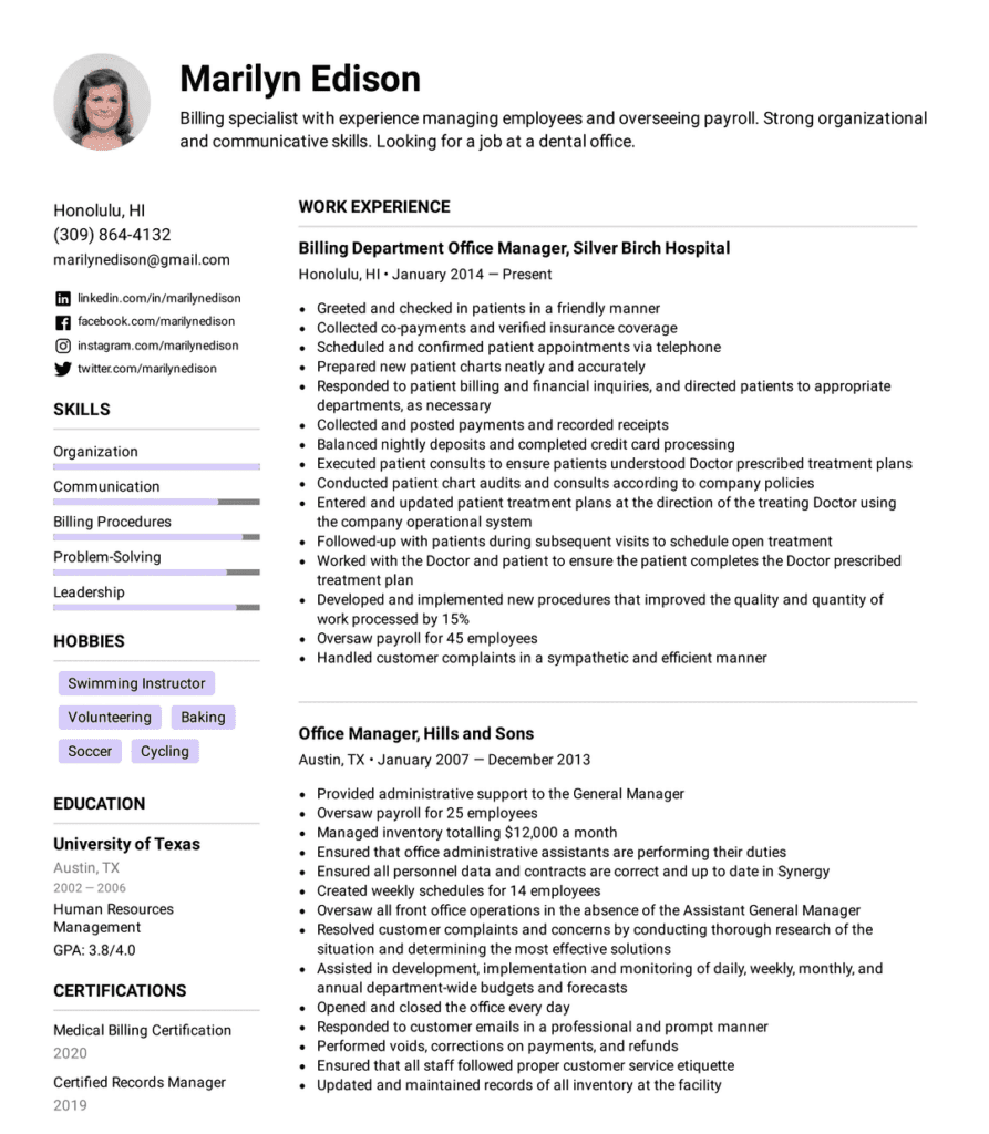 How to make a resume - Reverse-chronological Resume Format