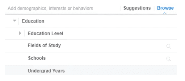 How to target audience on facebook - Education