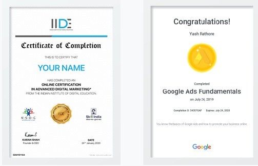 Digital Marketing Courses - IIDE Certificates
