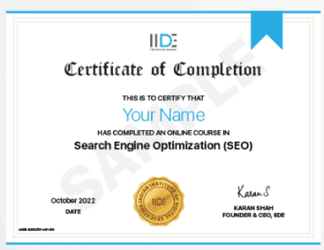 IIDE certification