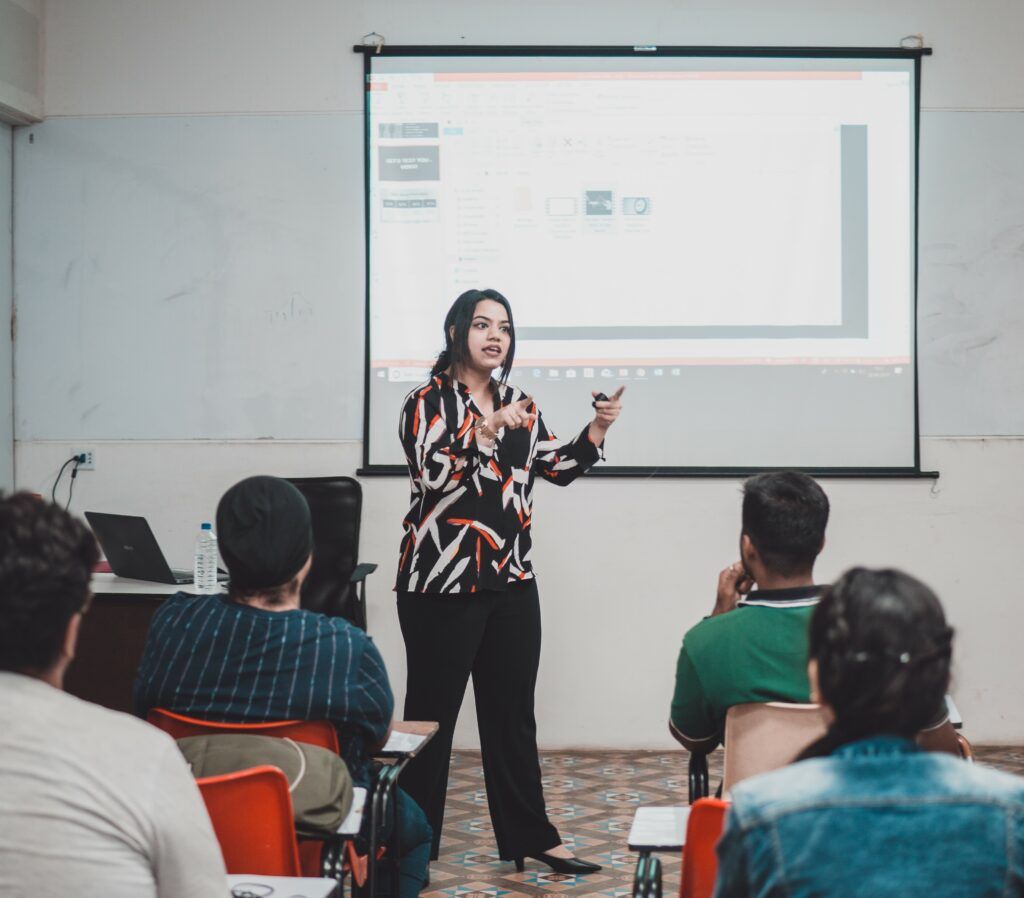 IIDE Student Presenting