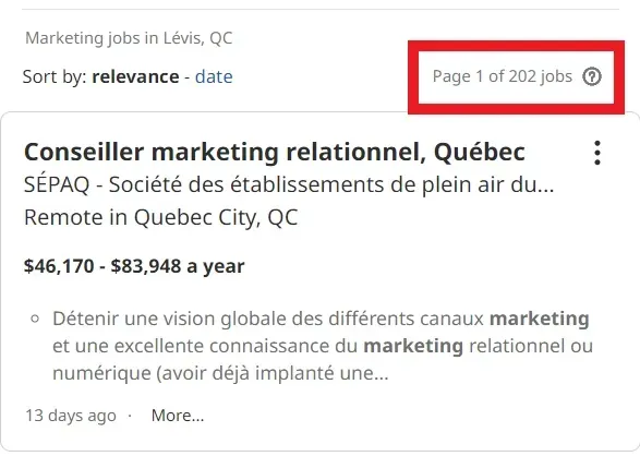 job statistic - levis