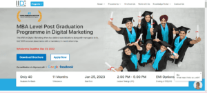 Scope of Digital Marketing In Metro -IIDE digital marketing in MBA 