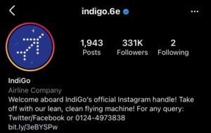 Indigo Instagram Page | Marketing Strategy Of Indigo Airlines 2021 | IIDE