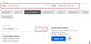 MBA in Digital Marketing in Lajpat-Nagar: Job vacancy details
