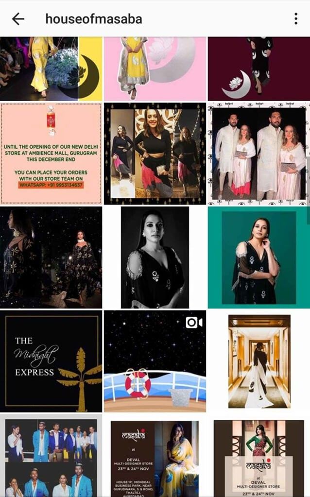 Indian Fashion Designers on Instagram House of Masaba Indian Fashion Designers on Instagram House of Masaba