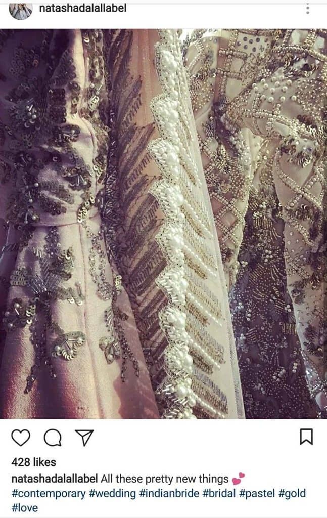 Indian Fashion Designers on Instagram Natasha Dalal