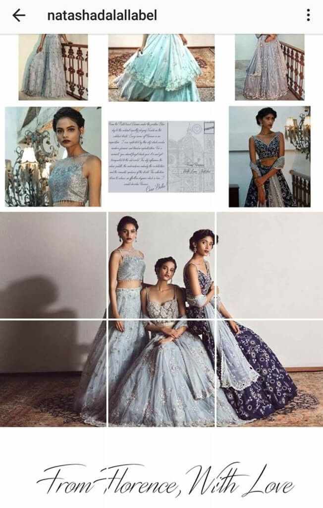 Indian Fashion Designers on Instagram natashadalallabel