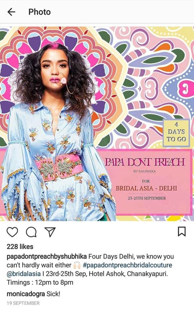 Indian Fashion Designers on Instagram papadontpreachbyshubika