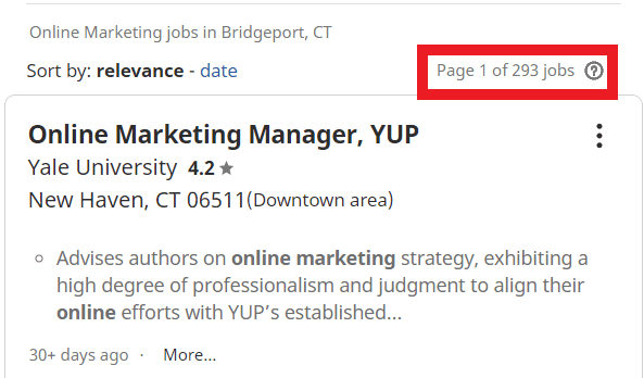 digital marketing courses in bridgeport - job statistic