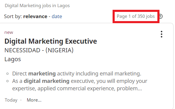 digital maketing courses in gusau - job statistic
