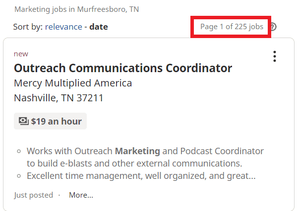 digital marketing courses in murfreesboro - job statistic 
