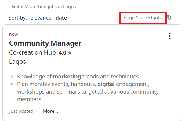 digital marketing courses in onitsha - job statistic 
