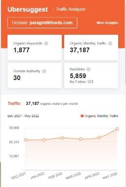 Marketing strategy of Parag Milk foods - SEO