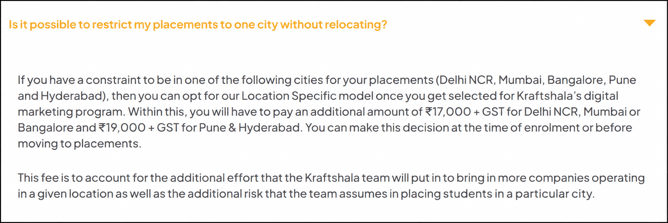 kraftshala's relocation proof