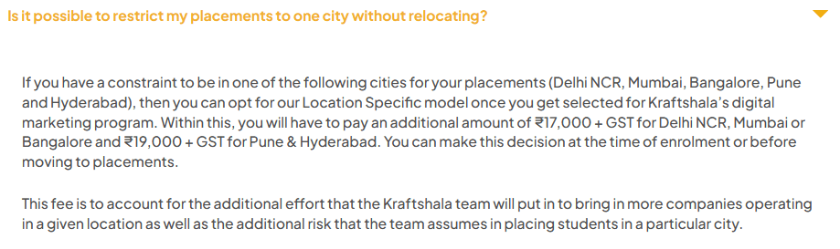kraftshala's relocation proof