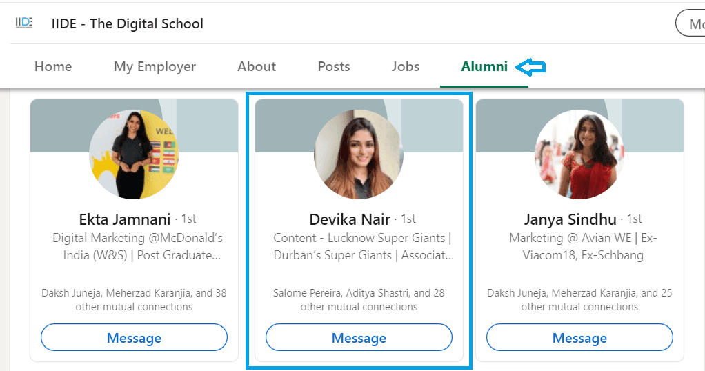Digital Marketing Courses in Mulund - Linkedin Screenshot