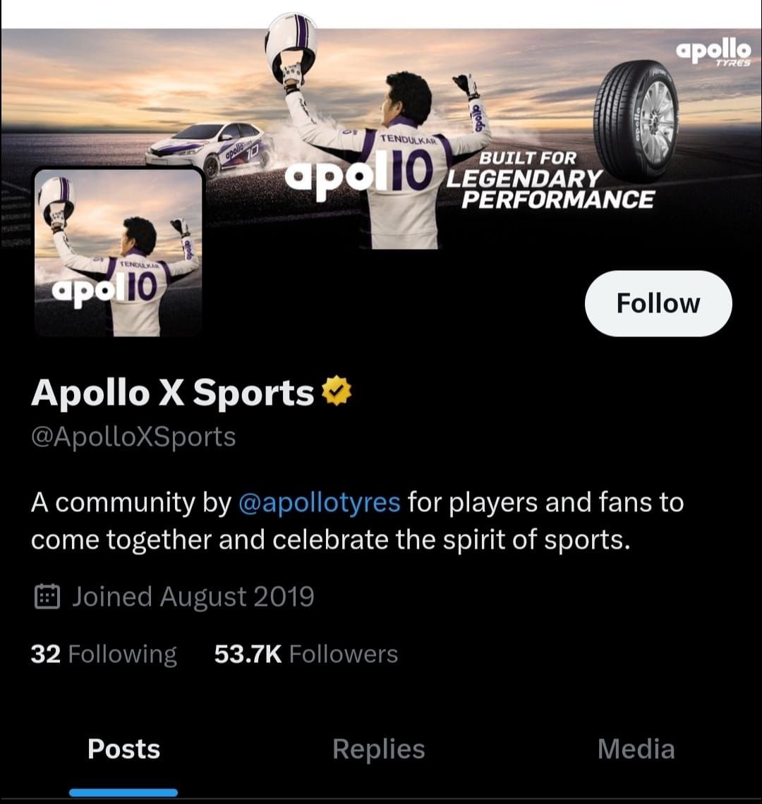Marketing Strategy of Apollo Tyres - Apollo Tyres Twitter Page