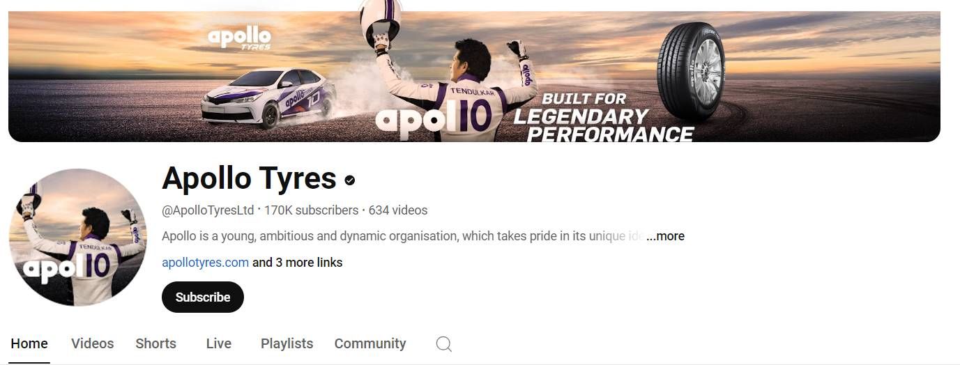 Marketing Strategy of Apollo Tyres - Apollo Tyres YouTube Channel