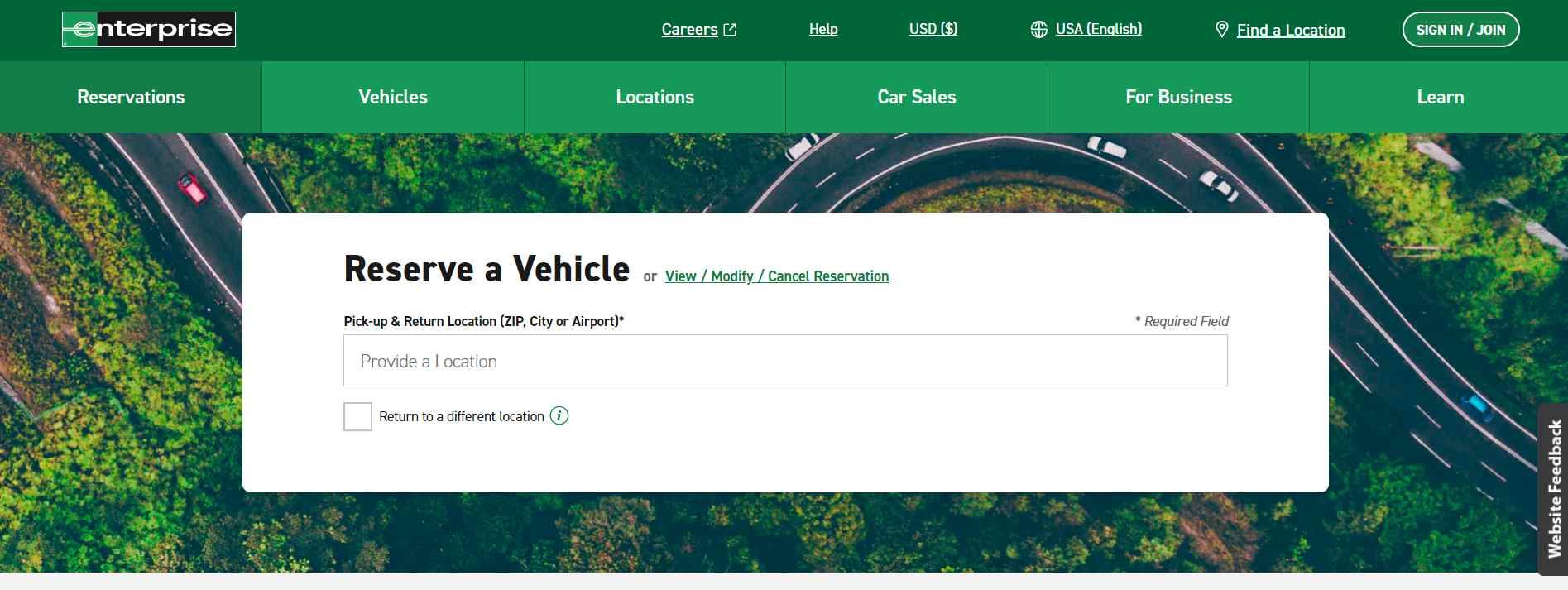 Marketing Strategy of Enterprise - Enterprise's Website