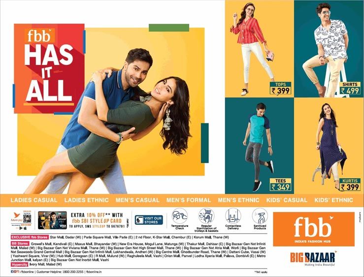 Marketing Strategy of Future Retail - A Case Study - Fbb - Sara Ka Sara Below 599