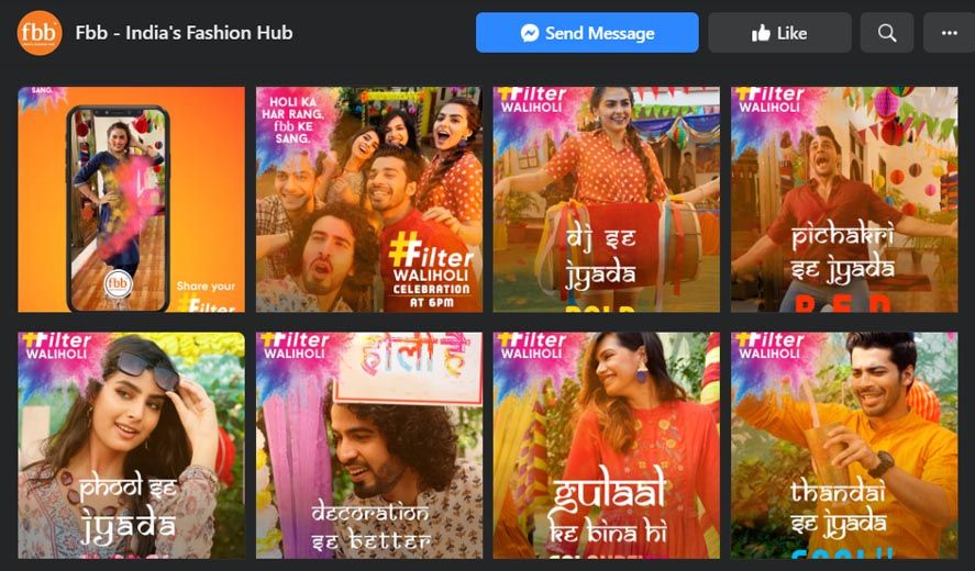 Marketing Strategy of Future Retail - Digital Presence Overview - Social Media Presence