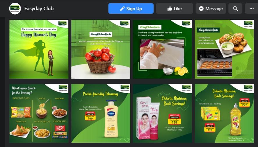 Marketing Strategy of Future Retail - Digital Presence Overview - Social Media Presence