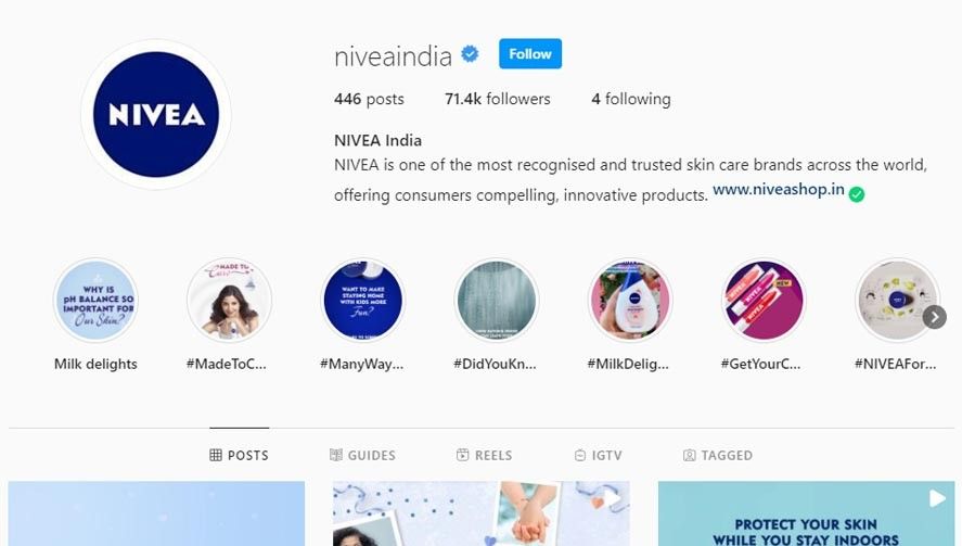 Marketing Strategy of Nivea - A Case Study - - Digital Marketing Strategy - Instagram