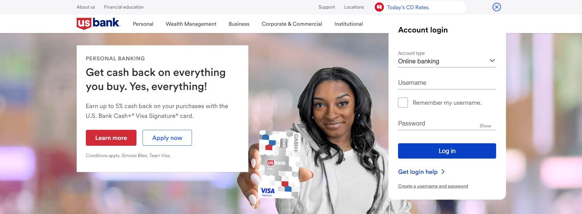 Marketing Strategy of US Bank - US Bank Website Homepage